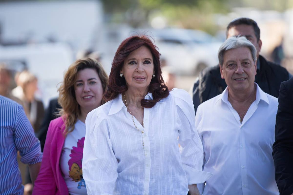 Cristina Kirchner, durante el último acto político que encabezó, en Pilar