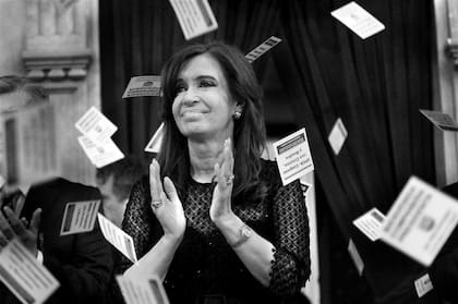 Cristina Kirchner durante la apertura de las sesiones ordinarias del Congreso, el 1° de marzo