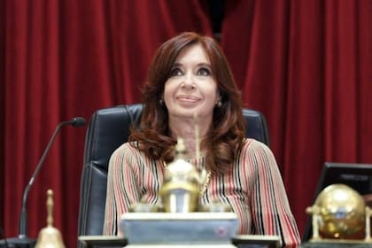 Cristina Kirchner, durante la sesión en la que se sancionó la legalización del aborto