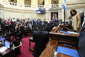 Cristina Kirchner, durante la sesión preparatoria del Senado de la Nación, la semana pasada