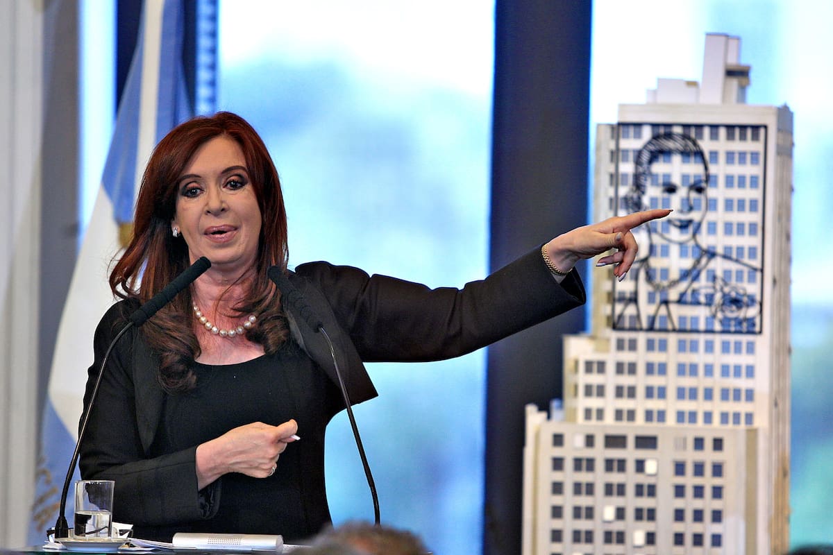 Cristina Kirchner el día de la estatización de YPF