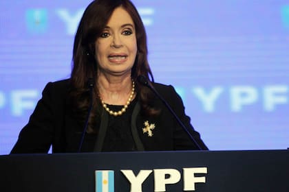 Cristina Kirchner el día de la presentación del plan para YPF