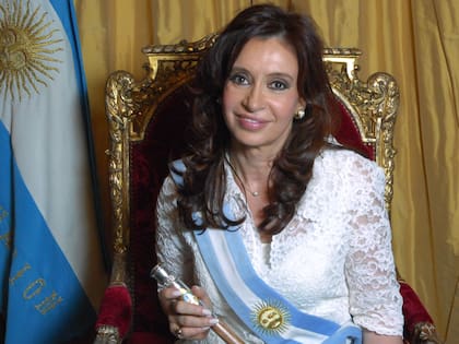 Cristina Kirchner, el día de su asunción, el 10 de diciembre de 2007