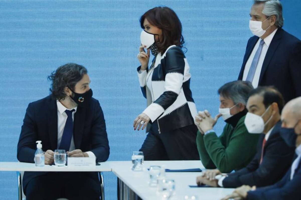 Cristina Kirchner, el lunes, en la Casa Rosada