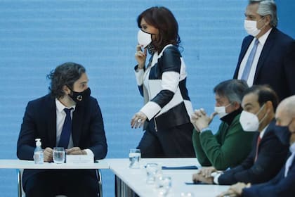 Cristina Kirchner, el lunes, en la Casa Rosada