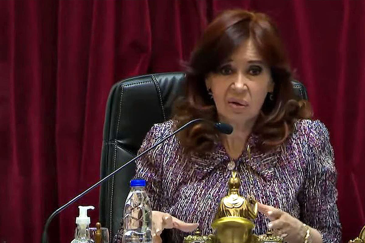 Cristina Kirchner en el Senado