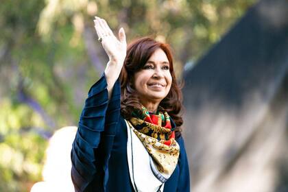 Cristina Kirchner en el acto de La Plata