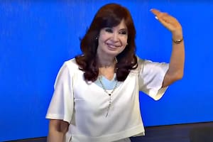 Cristina Kirchner en el acto en La Plata