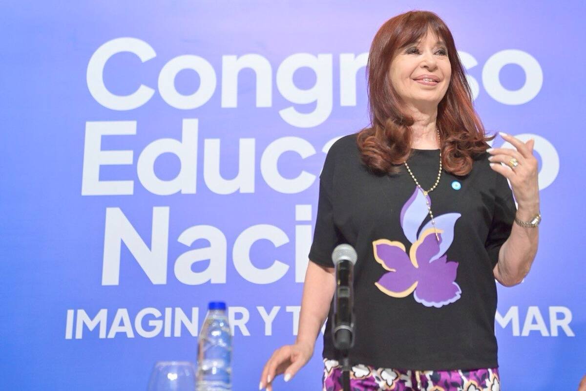 Cristina Kirchner en el Congreso de Educación Nacional