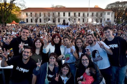 Cristina Kirchner, en el "Encuentro Nacional de Jóvenes de La Cámpora", en el edificio de la exESMA (Archivo)