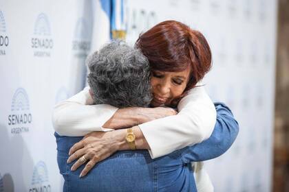 Cristina Kirchner, en la reunión que organizó con miembros de la Iglesia la semana pasada en el Senado