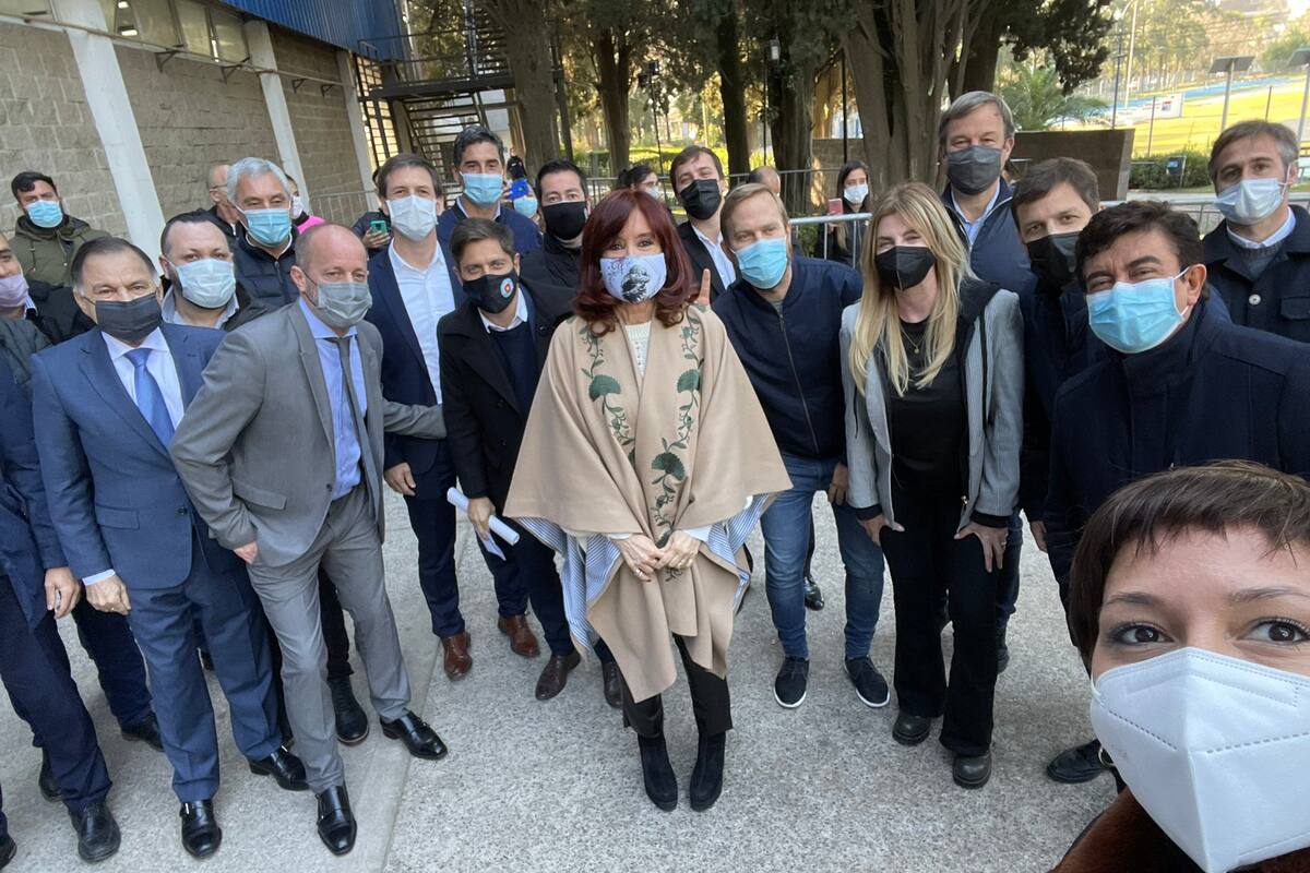 Cristina Kirchner en Lomas de Zamora, donde participó de un acto organizado por el intendente Martín Insaurralde.