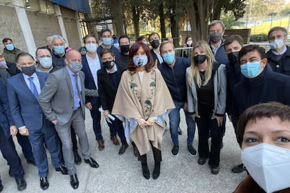 Cristina Kirchner en Lomas de Zamora, donde participó de un acto organizado por el intendente Martín Insaurralde.