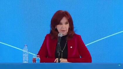 Cristina Kirchner, en un acto