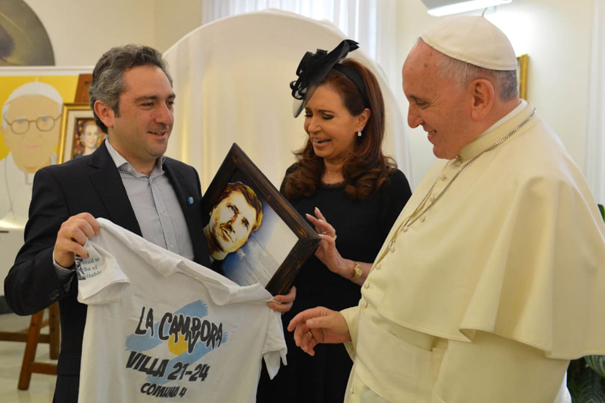 Cristina Kirchner papa Francisco Andrés Cuervo Larroque