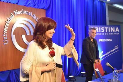 Cristina Kirchner presenta su libro en la Universidad Nacional de La Matanza