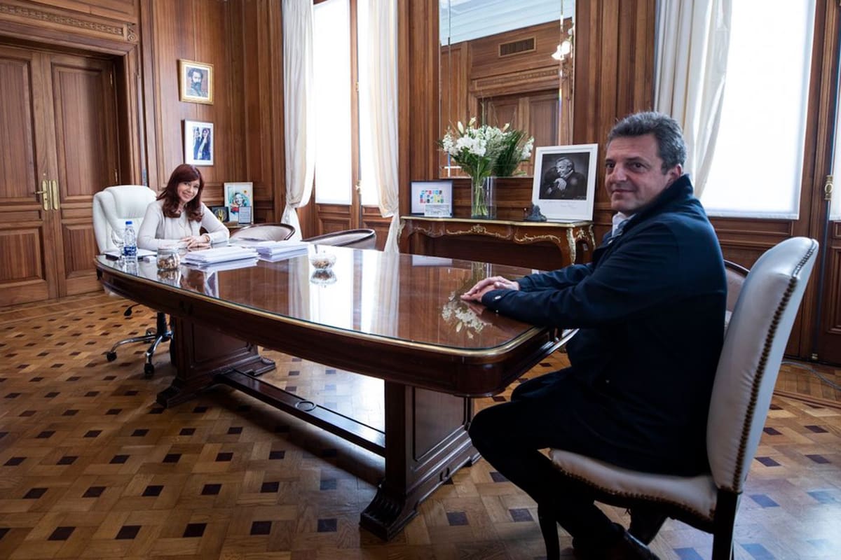 Cristina Kirchner reunida con Sergio Massa