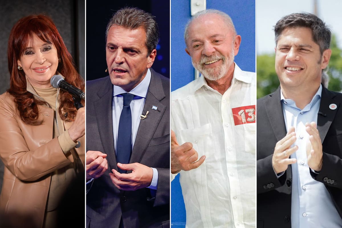Cristina Kirchner, Sergio Massa, Lula da Silva y Axel Kicillof
