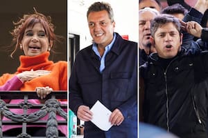 Cristina Kirchner, Sergio Massa y Axel Kicillof