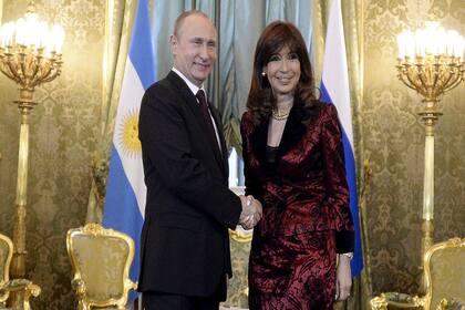 Cristina Kirchner y Vladimir Putin (archivo)