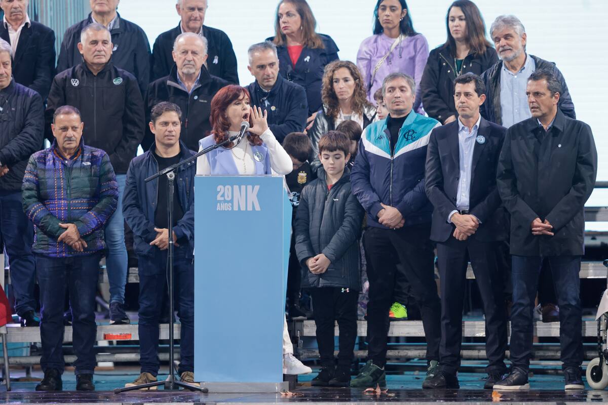 Cristina Kirchner volvió a despacharse contra la Corte Suprema en la Plaza de Mayo