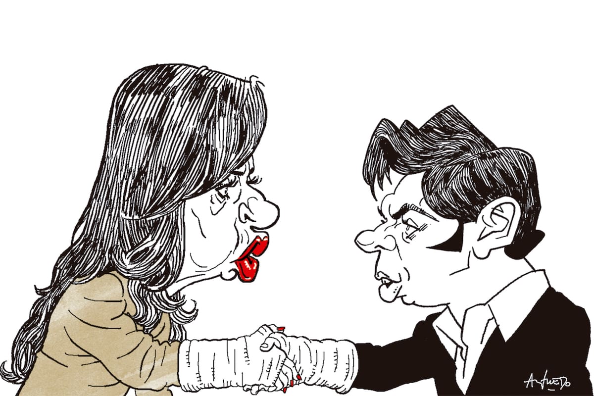 Cristina Kirchner y Axel Kicillof