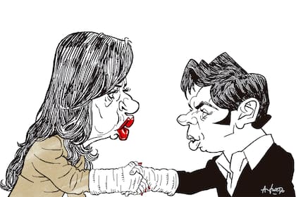 Cristina Kirchner y Axel Kicillof