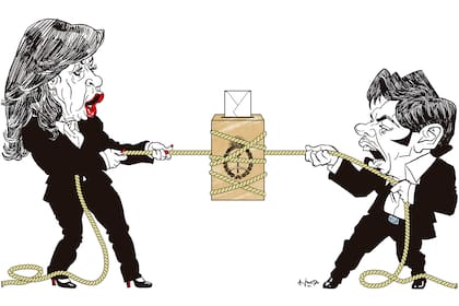 Cristina Kirchner y Axel Kicillof