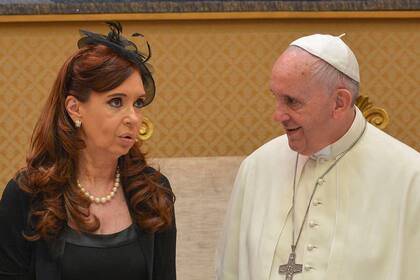 Cristina Kirchner y el Papa Francisco en junio de 2015
