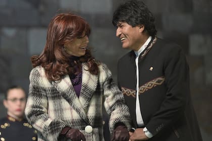 Cristina Kirchner y el presidente de Bolivia
