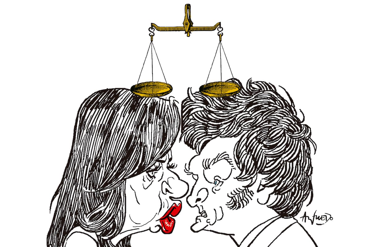 Cristina Kirchner y Javier Milei