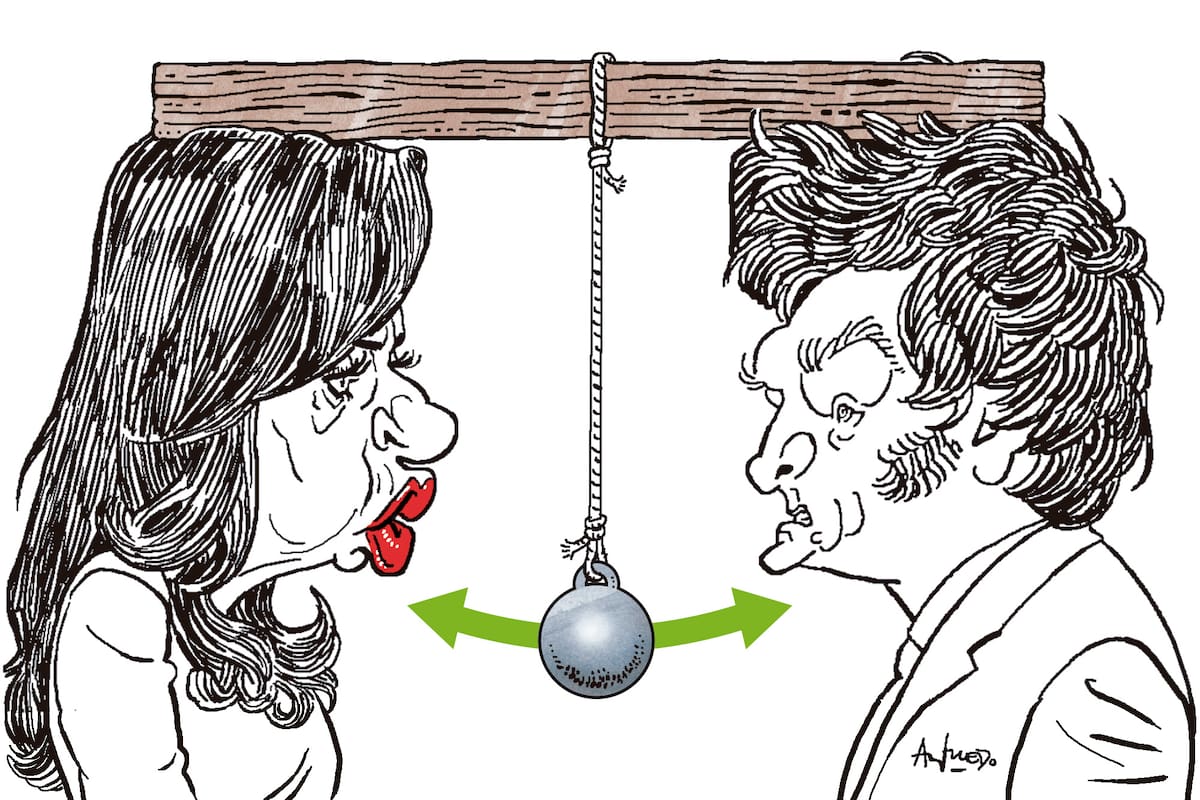 Cristina Kirchner y Javier Milei