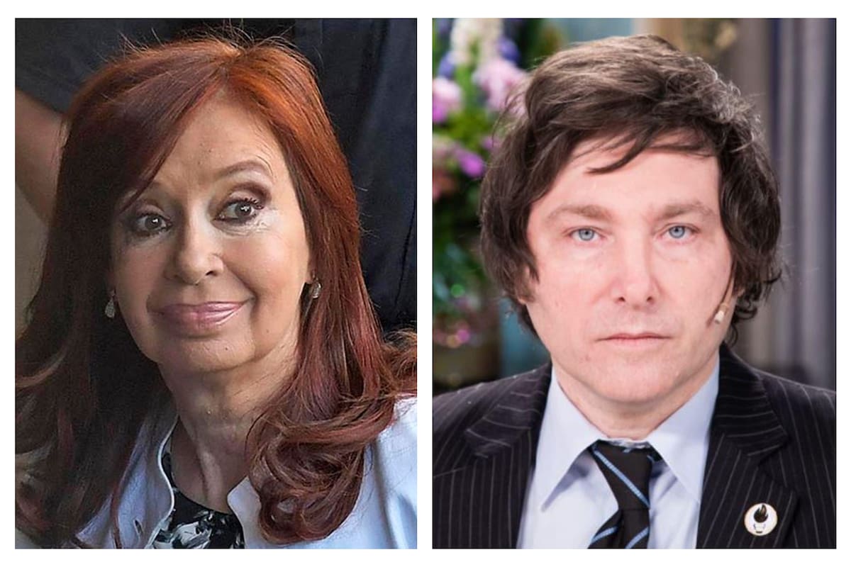 Cristina Kirchner y Javier Milei