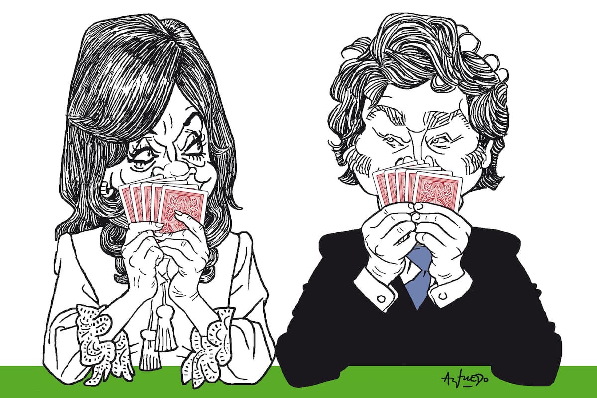Cristina Kirchner y Javier Milei