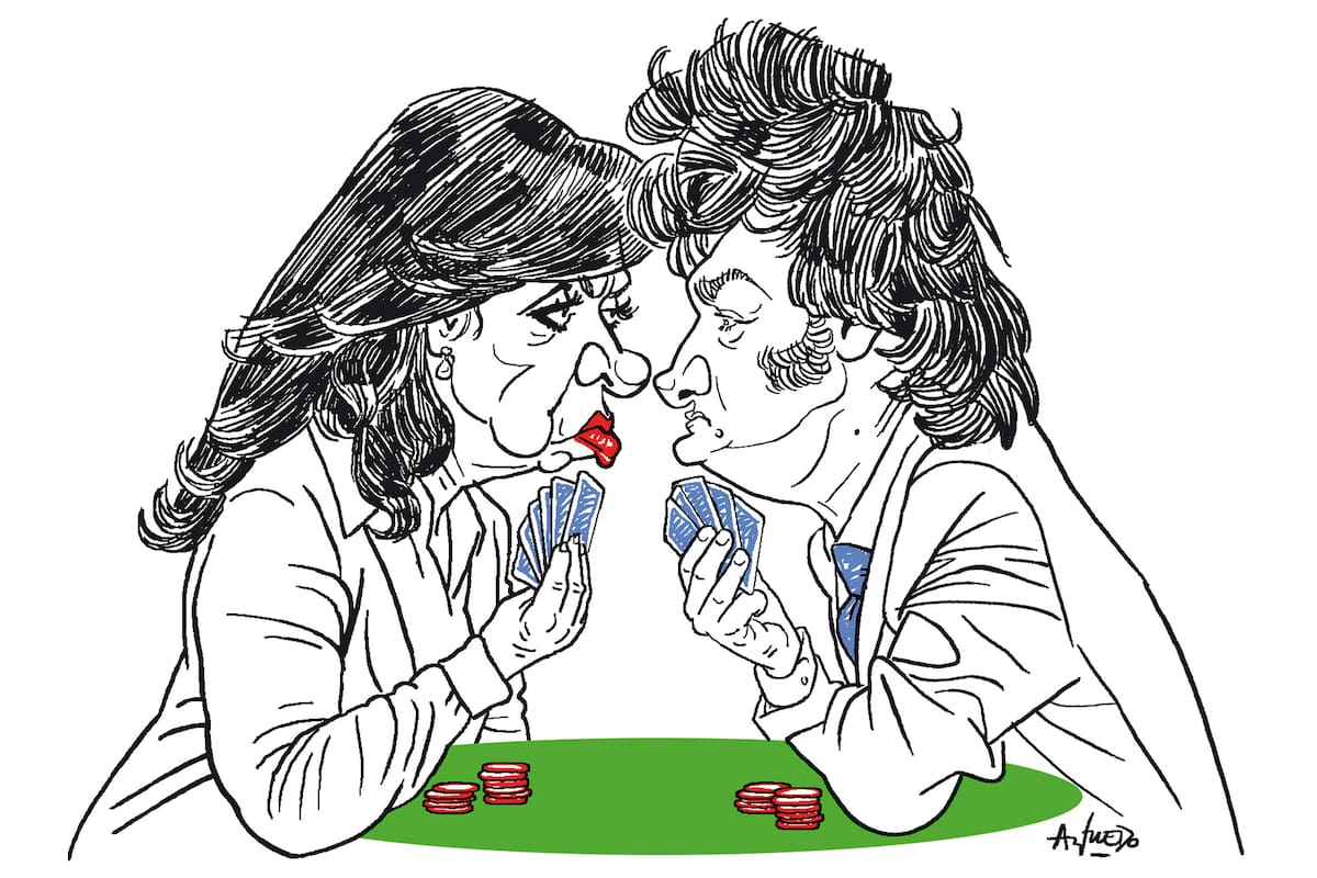 Cristina Kirchner y Javier Milei