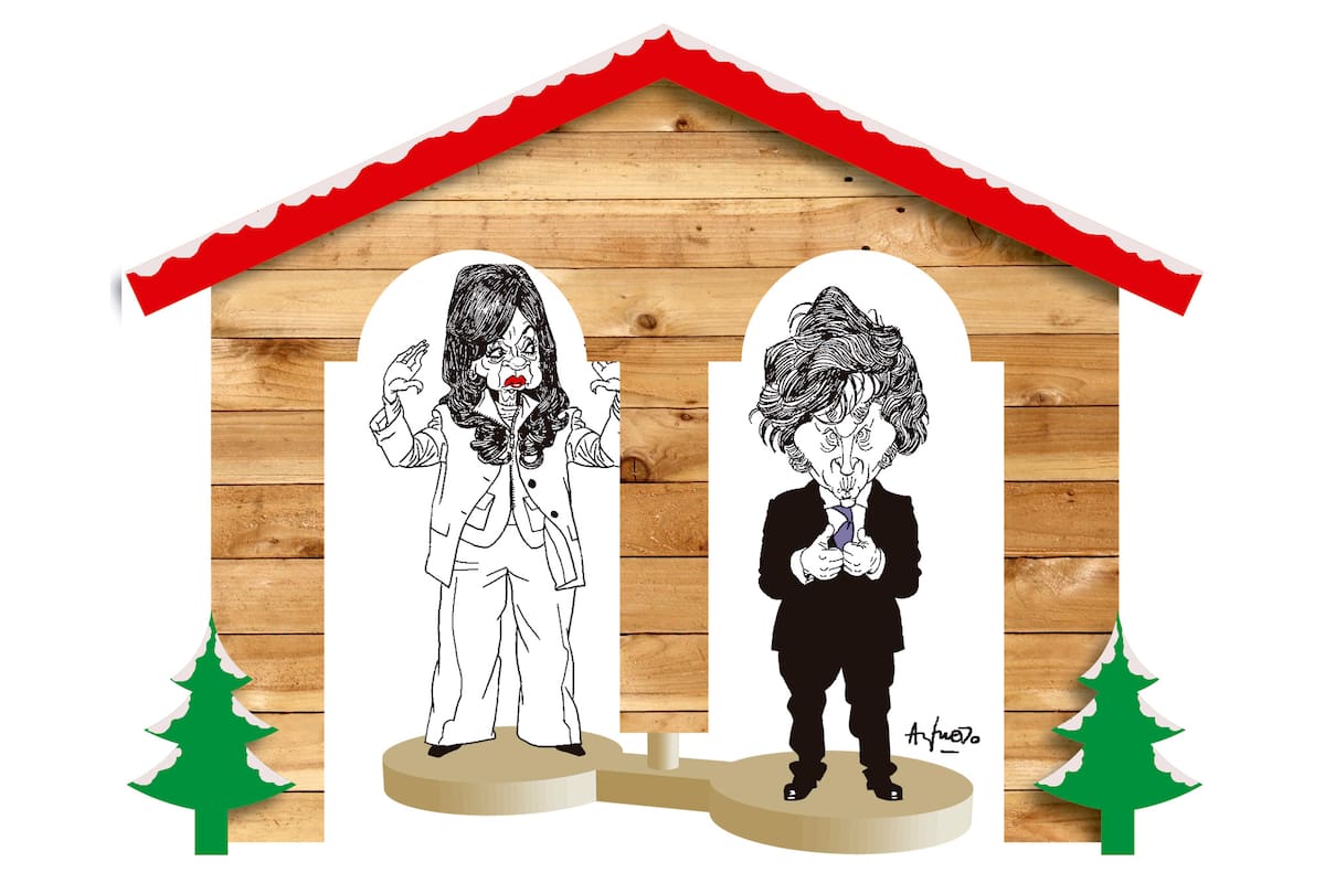 Cristina Kirchner y Javier Milei