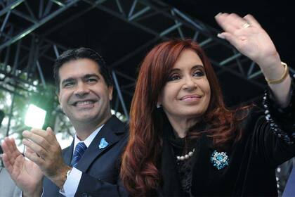 El gobernador de Chaco, Jorge Capitanich, y la vicepresidenta Cristina Kirchner