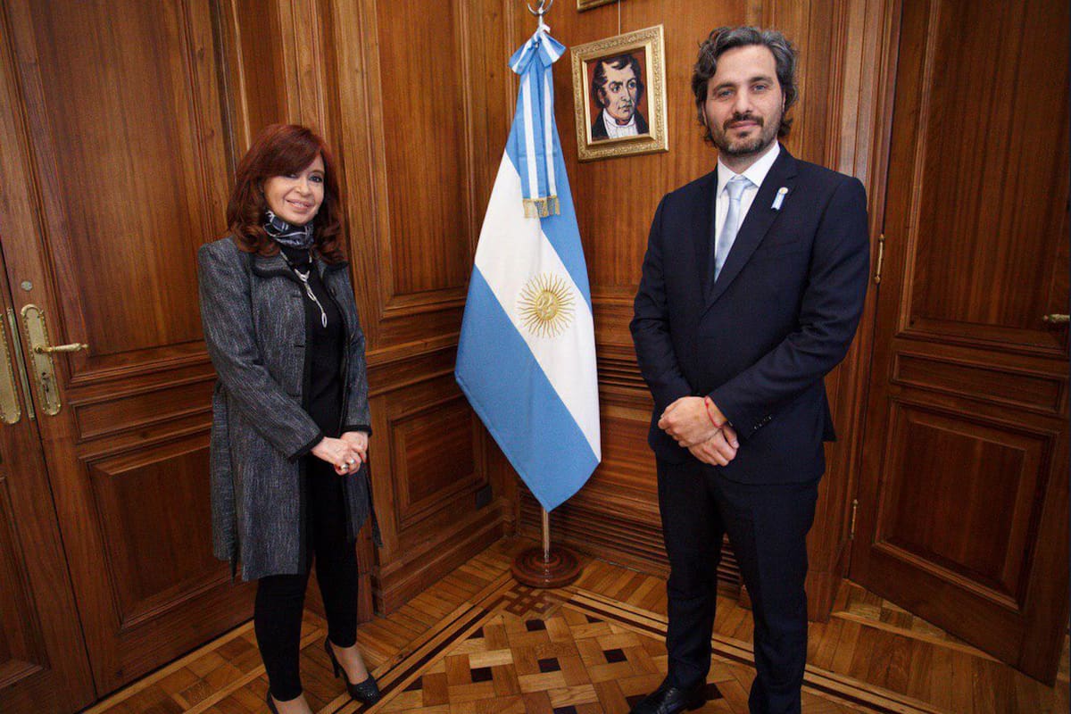 Cristina Kirchner y Santiago Cafiero