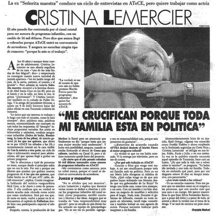 Cristina Lemercier, una figura querida en la farándula argentina