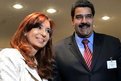 Cristina Kirchner y Nicolás Maduro