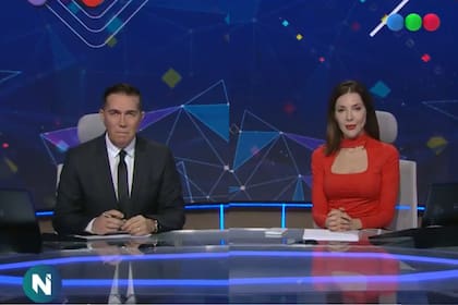 Cristina Pérez y Rodolfo Barili, conductores de Telefe Noticias