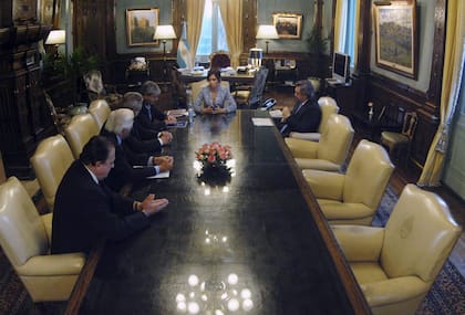 Cristina recibe a la Mesa de Enlace