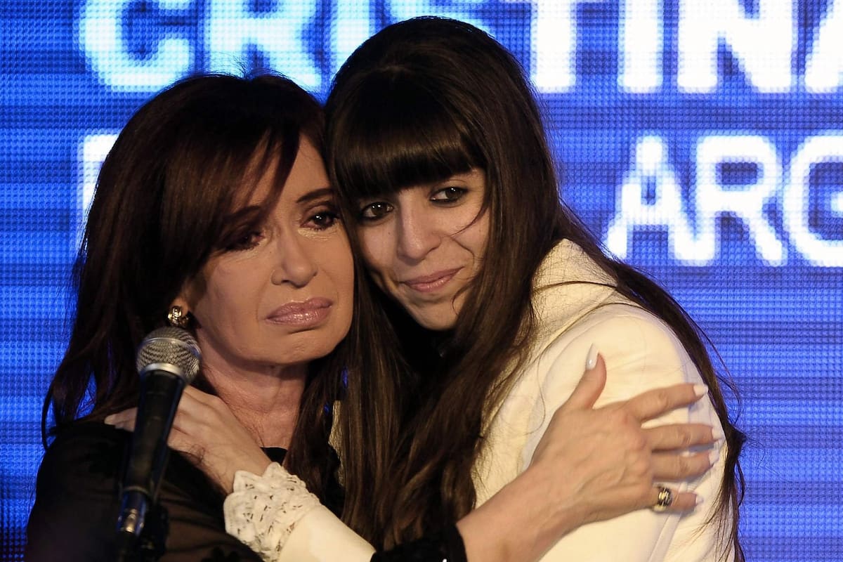 Cristina y Florencia, en una foto de cuando estaban en Buenos Aires