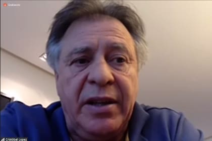 Cristóbal López, en la audiencia final del juicio