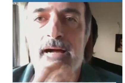 Críticas a Esteban Bullrich por usar un fondo en Zoom con su imagen