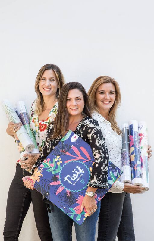Crolina, Florencia y Eri, creadoras de Enamorada del Muro.