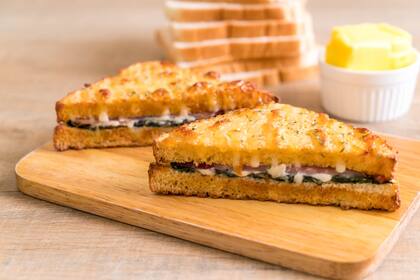 Croque Monsieur de espinacas