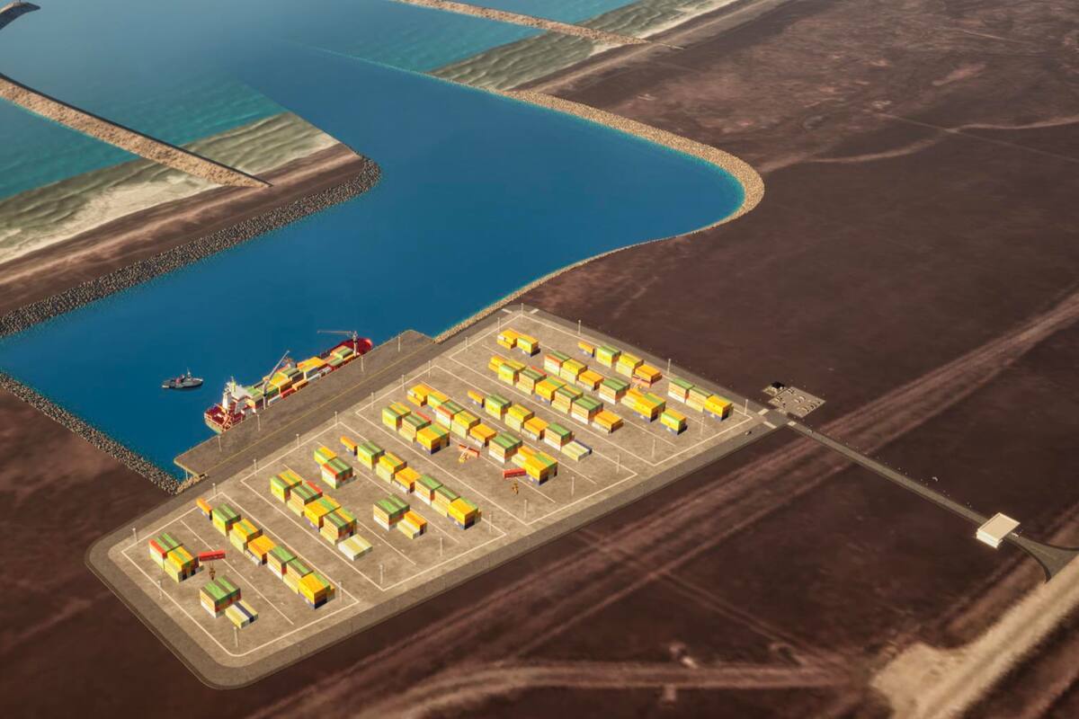 Croquis del puerto de Rio Grande, a cargo de Mirgor