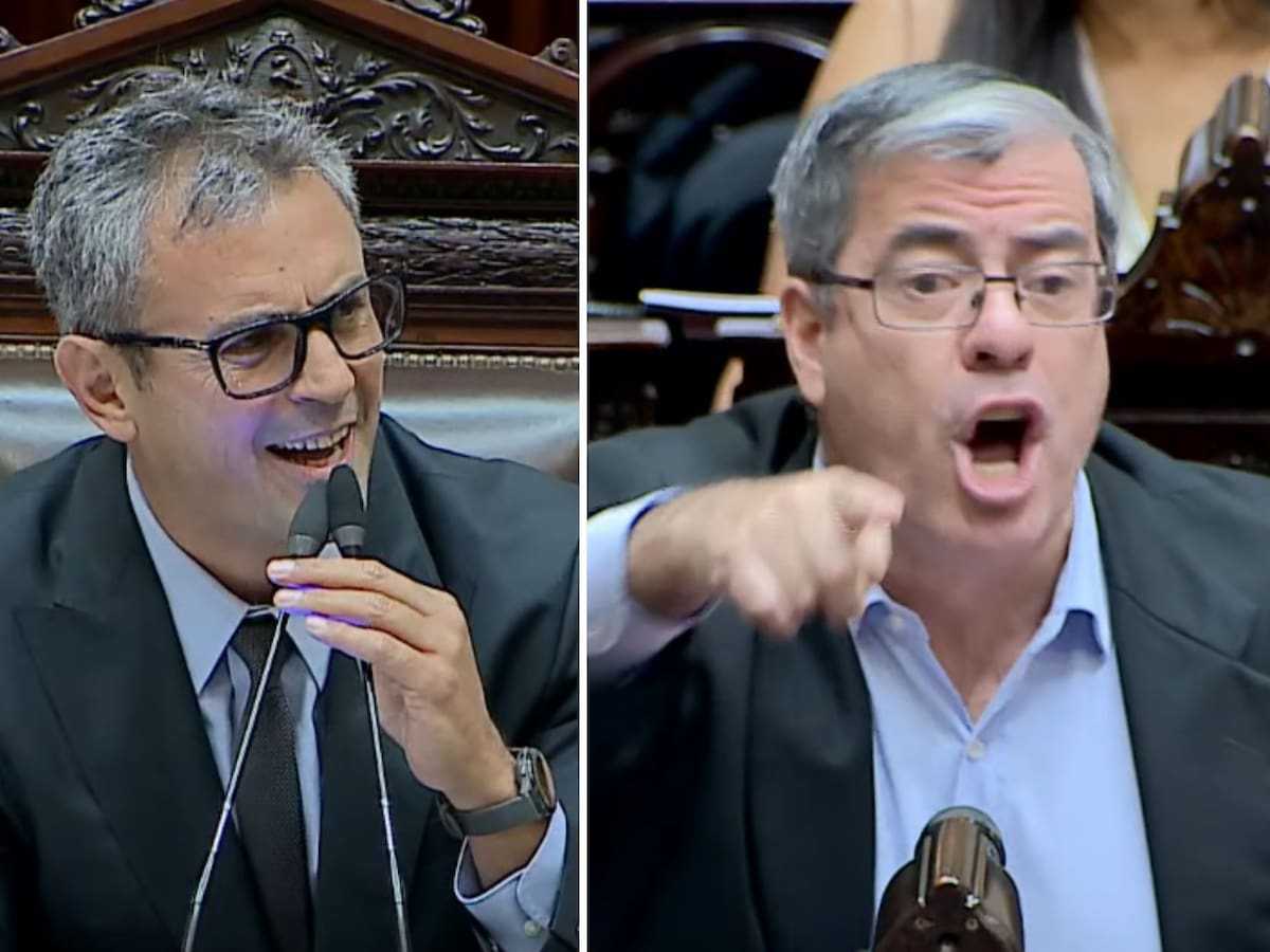 Gritos de Germán Martínez a Martín Menem en la sesión por el FMI: “Llamalo a Almirón que cagó a palos a un diputado” - LA NACION