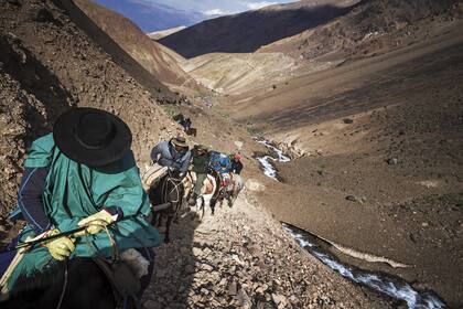 Cruce sobre la cordillera de los Andes